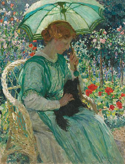 E.Phillips Fox The green parasol oil painting picture
